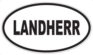 LANDHERR - Oval Magnet