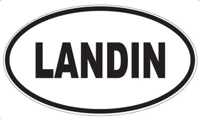 LANDIN - Oval Sticker