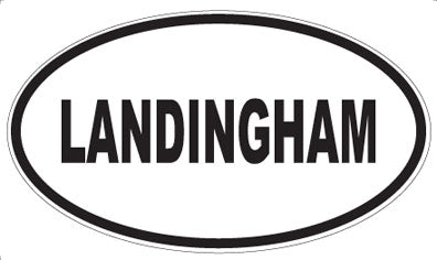 LANDINGHAM - Oval Sticker