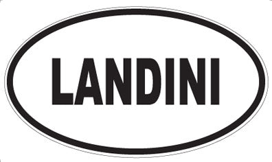 LANDINI - Oval Sticker