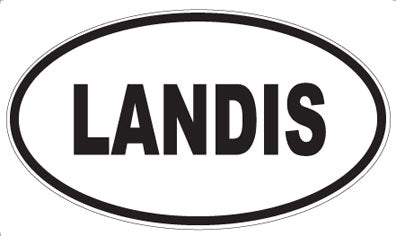 LANDIS - Oval Sticker