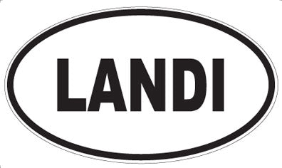 LANDI - Oval Magnet