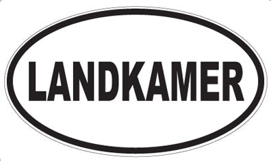 LANDKAMER - Oval Magnet