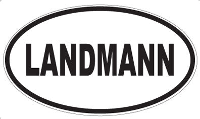 LANDMANN - Oval Sticker