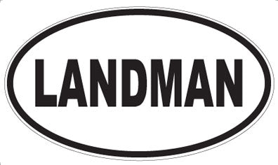 LANDMAN - Oval Magnet