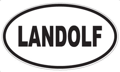 LANDOLF - Oval Sticker
