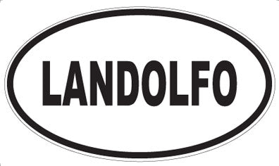 LANDOLFO - Oval Sticker