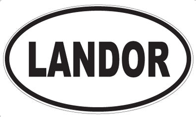 LANDOR - Oval Sticker