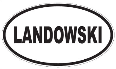 LANDOWSKI - Oval Magnet