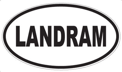 LANDRAM - Oval Sticker