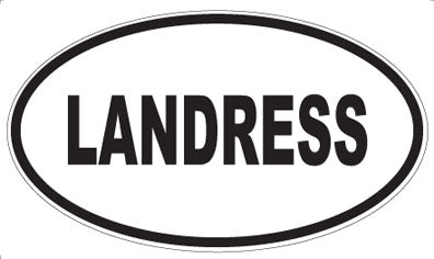 LANDRESS - Oval Sticker