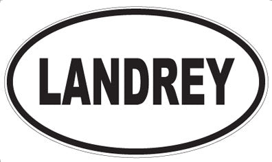 LANDREY - Oval Sticker