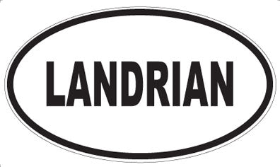 LANDRIAN - Oval Sticker