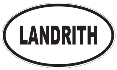 LANDRITH - Oval Sticker