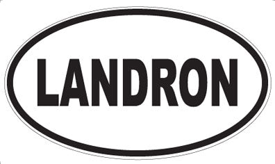 LANDRON - Oval Sticker