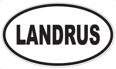 LANDRUS - Oval Magnet
