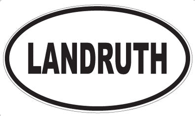 LANDRUTH - Oval Sticker