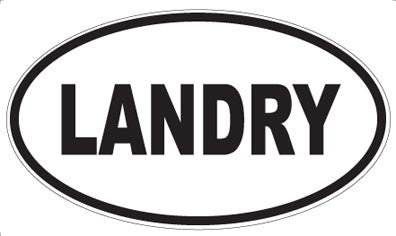 LANDRY - Oval Magnet