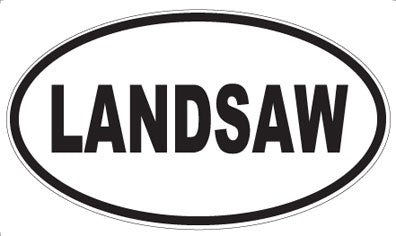 LANDSAW - Oval Magnet