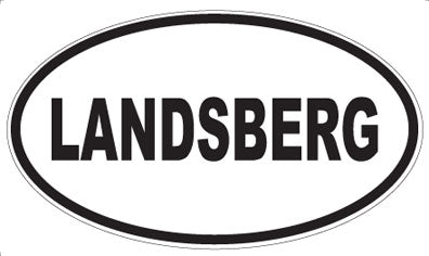 LANDSBERG - Oval Sticker