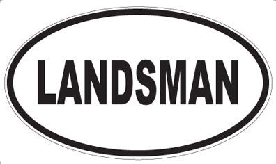LANDSMAN - Oval Magnet
