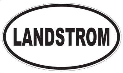 LANDSTROM - Oval Magnet