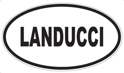 LANDUCCI - Oval Sticker