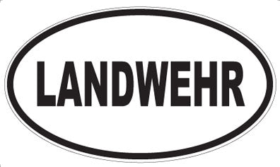 LANDWEHR - Oval Sticker