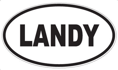 LANDY - Oval Magnet