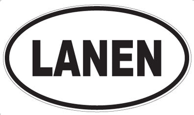 LANEN - Oval Sticker