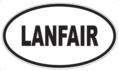 LANFAIR - Oval Sticker