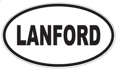 LANFORD - Oval Magnet