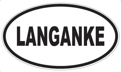 LANGANKE - Oval Magnet