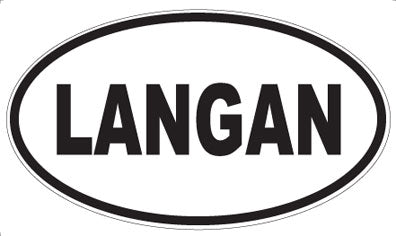 LANGAN - Oval Magnet