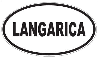 LANGARICA - Oval Sticker