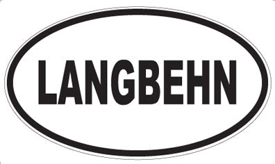 LANGBEHN - Oval Magnet