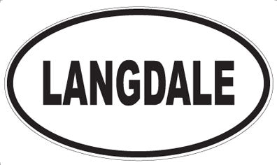LANGDALE - Oval Sticker