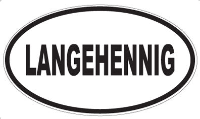 LANGEHENNIG - Oval Magnet