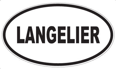 LANGELIER - Oval Magnet