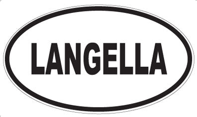 LANGELLA - Oval Magnet