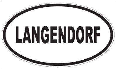 LANGENDORF - Oval Sticker