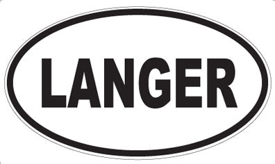 LANGER - Oval Magnet