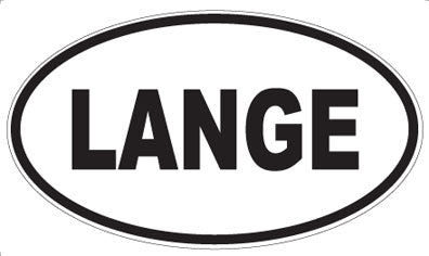 LANGE - Oval Magnet
