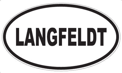 LANGFELDT - Oval Sticker