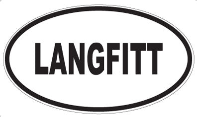 LANGFITT - Oval Sticker