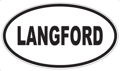 LANGFORD - Oval Magnet