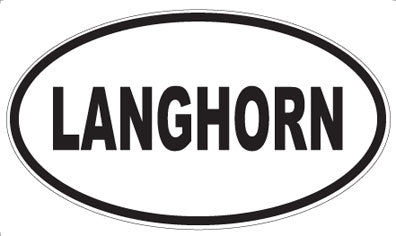 LANGHORN - Oval Magnet