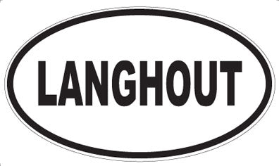 LANGHOUT - Oval Sticker