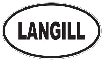 LANGILL - Oval Sticker