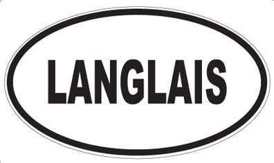 LANGLAIS - Oval Magnet